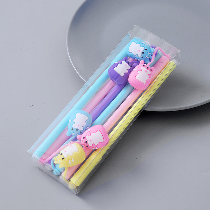 Wholesale Ballpoint Pen Plastic Cute Erasable 6pcs JDC-BP-WeiL004