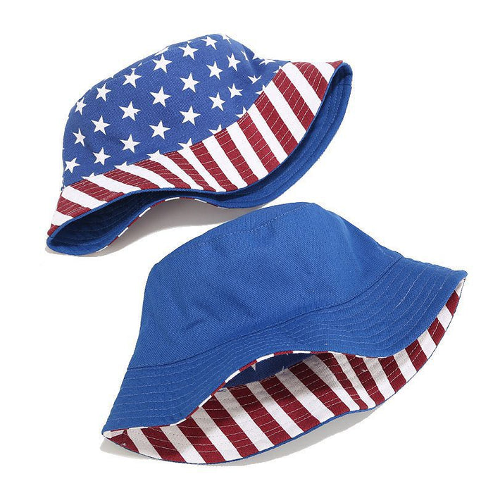 Wholesale 4th of July Independence Day Canvas Bucket Hat JDC-FH-LvYi020