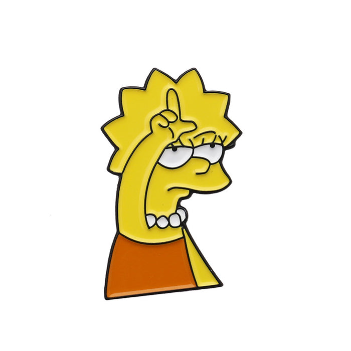 Broche al por mayor Cartoon's Simpson's Funny Personality Alloy JDC-BC-QIH006