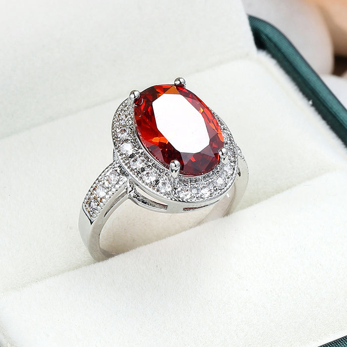 Wholesale Ruby Jewelry Rings JDC-RS-LongY023