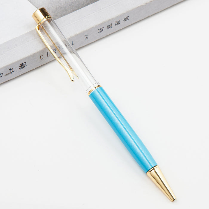 Wholesale DIY Empty Pipe Filling Oil Metal Ballpoint Pen JDC-BP-HongD014