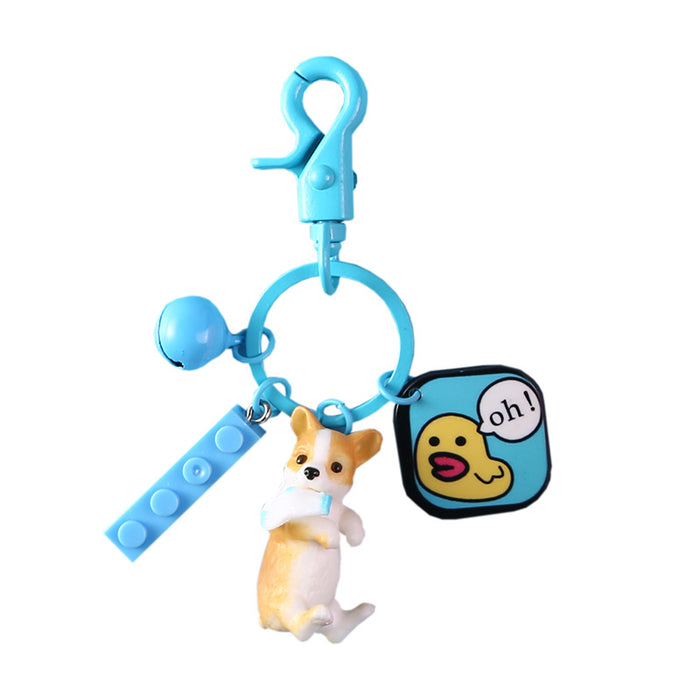 Wholesale corgi puppy keychain cute and creative JDC-KC-CYa006