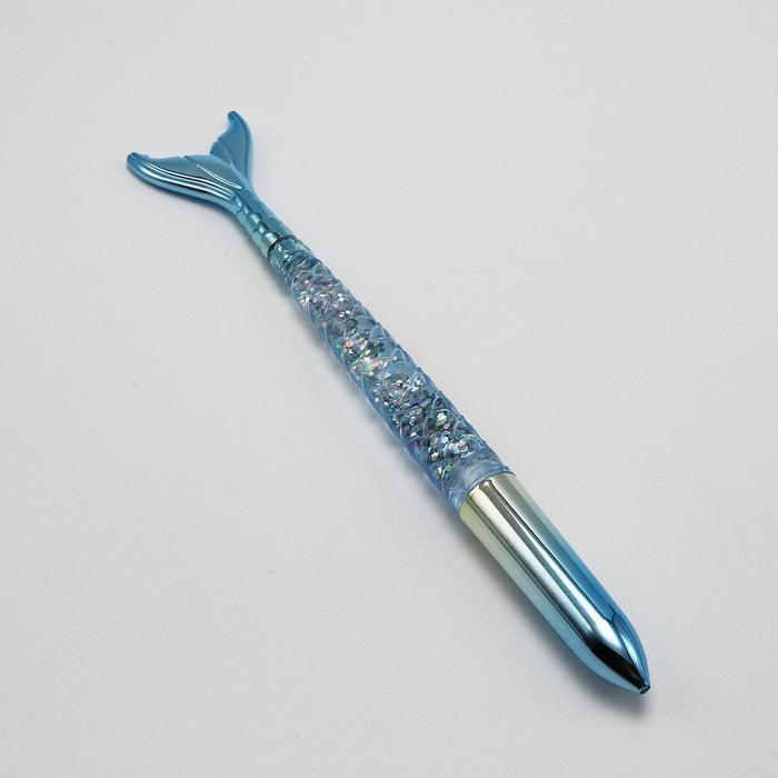 Wholesale Mermaid Sequin Gradient Color Plastic Ballpoint Pen MOQ≥10 JDC-BP-GeShang009
