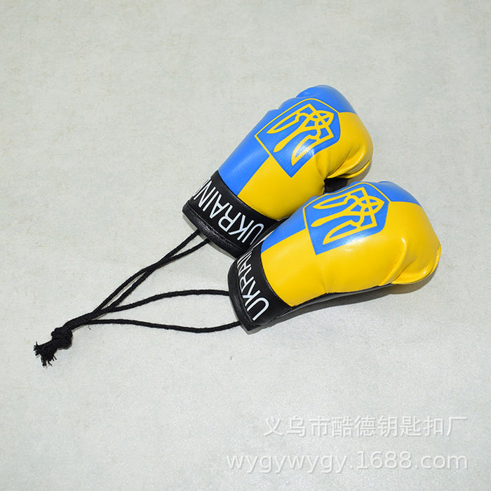 Guiones de boxeo de llaves al por mayor PVC 10cm Guantes de boxeo de MOQ≥2 JDC-KC-KUD001
