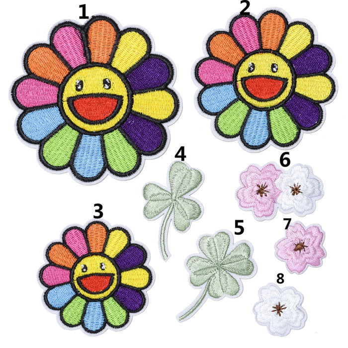 Wholesale Embroidered Cloth Patch Sunflower Clothes Decoration (F) JDC-EBY-Lide007