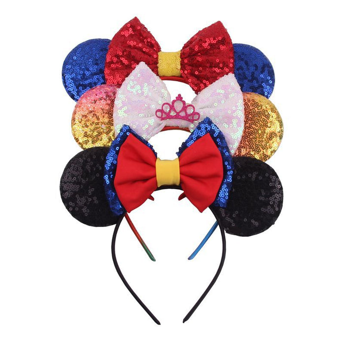 Wholesale 4th of July New Sequin Headband 5 Inch Butterfly Independence Day MOQ≥3 (M) JDC-HD-ZheZe001
