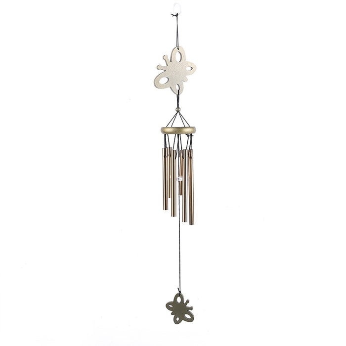 Wholesale Butterfly Wood Metal Aluminum Pipe Wind Chime JDC-WC-ZYang002