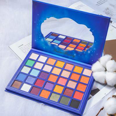 Wholesale 35 Colors Pearlescent Matte Earth Color Orange Eyeshadow Palette  MOQ≥3 JDC-EY-QinN003
