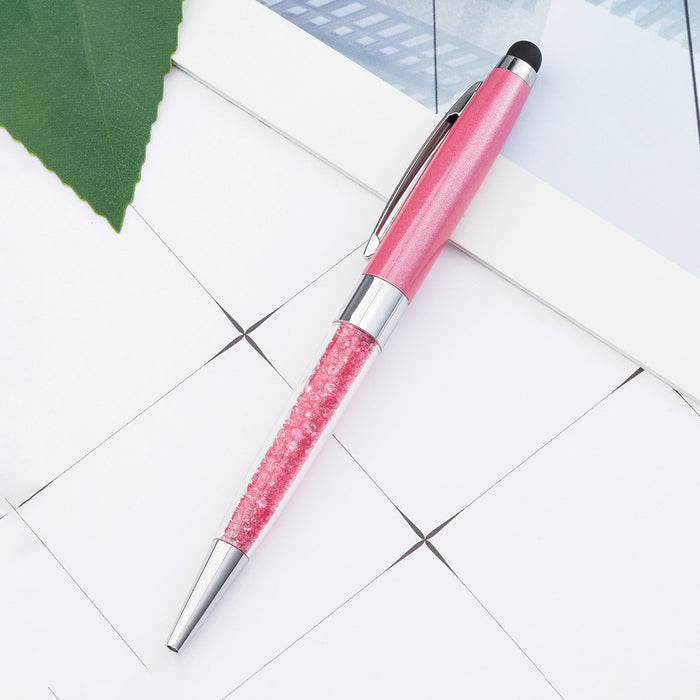 Wholesale Diamond Metal Pen Handwriting Capacitive Ballpoint Pen JDC-BP-Huah035