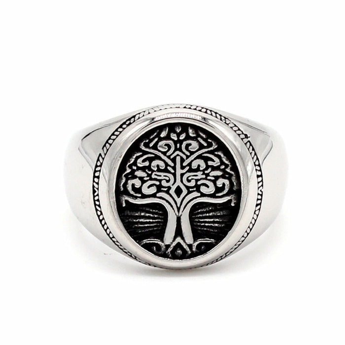 Wholesale Tree Of Life Alloy Men's Rings JDC-RS-PuH001
