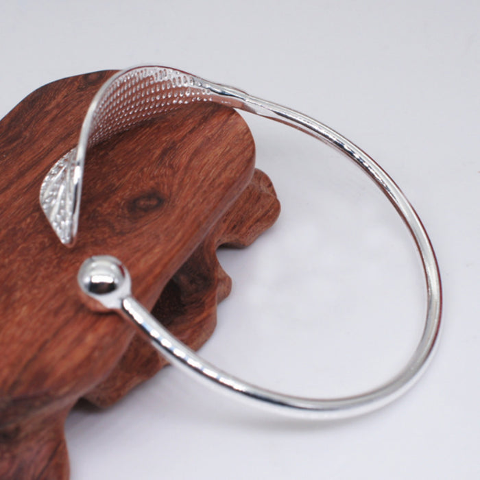 Wholesale sweet wind elegant small fresh tree leaf opening bracelet JDC-BT-KaY004