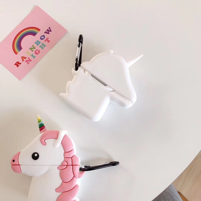 Wholesale Headphone Case Silicone Cute Cartoon Unicorn Airpods1/2 Protective Cover JDC-EPC-YSD027
