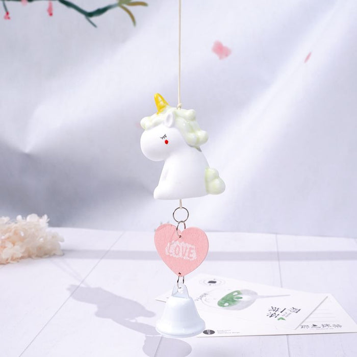 Wholesale ceramic wind chimes cute cartoon pastoral JDC-WC-YXiang001