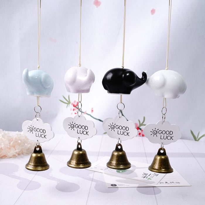 Wholesale ceramic wind chimes cute cartoon pastoral JDC-WC-YXiang001