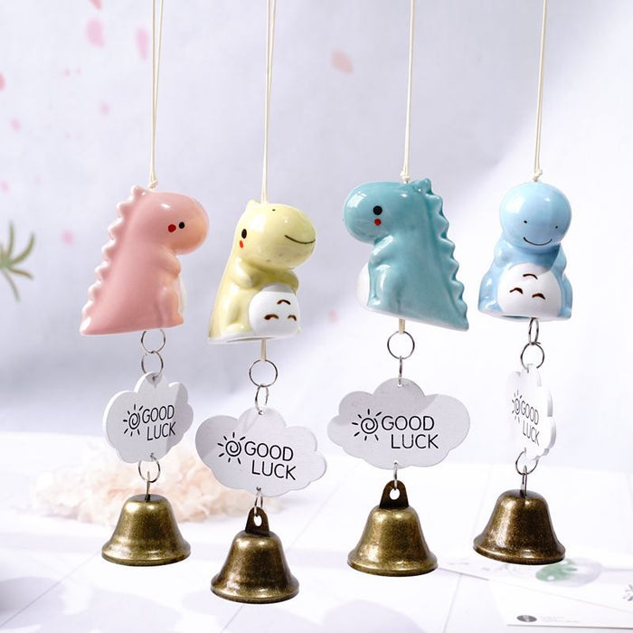 Wholesale ceramic wind chimes cute cartoon pastoral JDC-WC-YXiang001