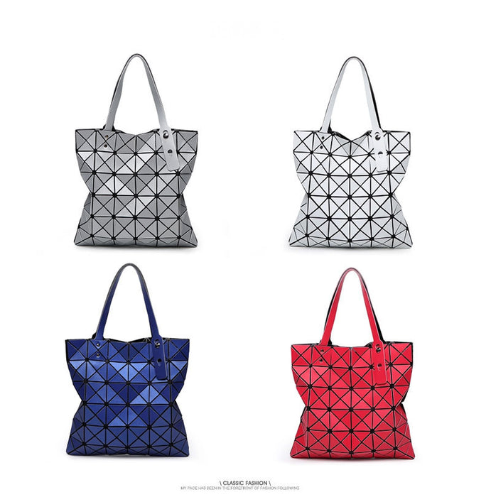 Wholesale Handbag PU Matte Diamond Folding Shoulder MOQ≥2 (F) JDC-HB-Buluo001