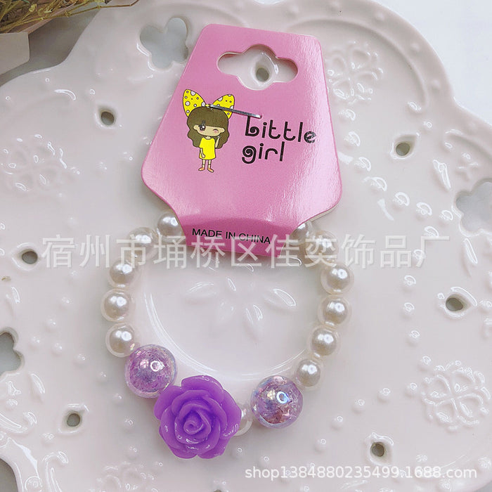 Wholesale Bracelet Plastic Beaded Imitation Pearl Bracelet MOQ≥2 JDC-BT-SuQ001