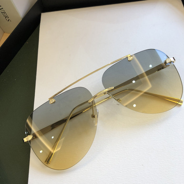 Wholesale Sunglasses Resin Lens Gradient Rimless Metal Frames MOQ≥2 JDC-SG-JiaZ001