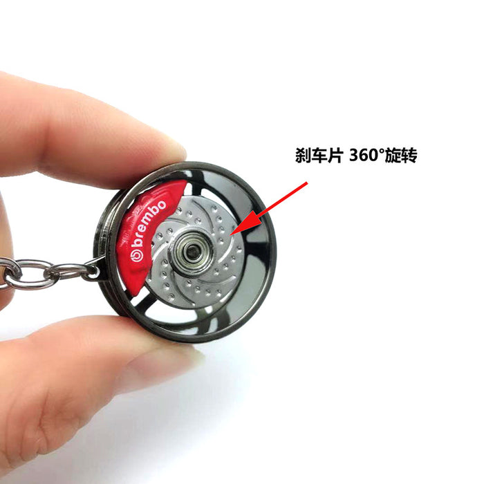 Wholesale Keychains Zinc Alloy Car Modified Brake Wheel MOQ≥5 JDC-KC-WeiY002