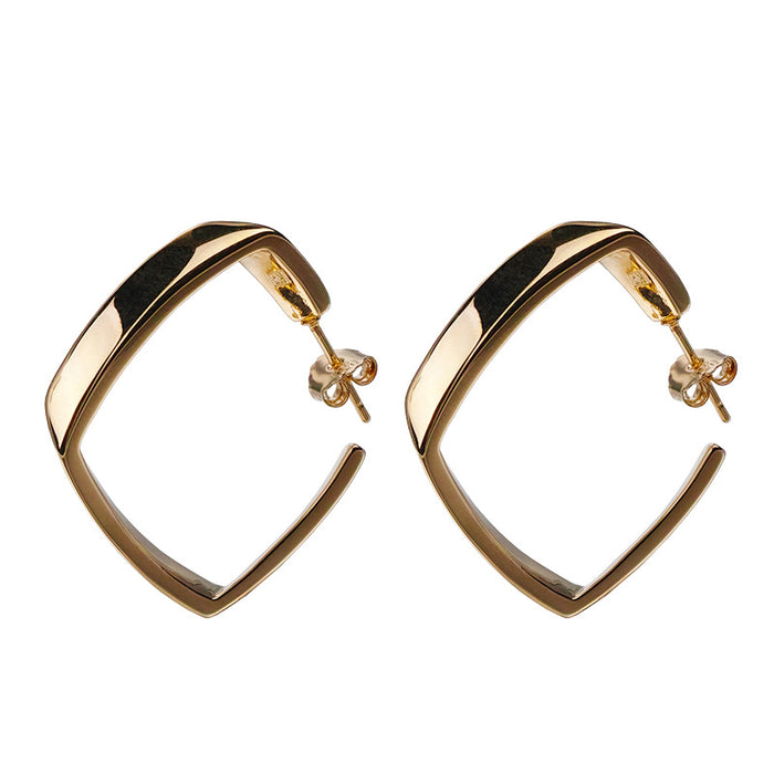 Wholesale Earrings Copper Simple Geometric Hoops JDC-ES-DangK004
