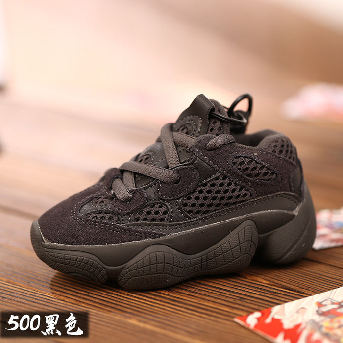 Mini zapatillas de baloncesto al por mayor llavero de lienzo de cuero llavero (f) JDC-KC-HDONG002