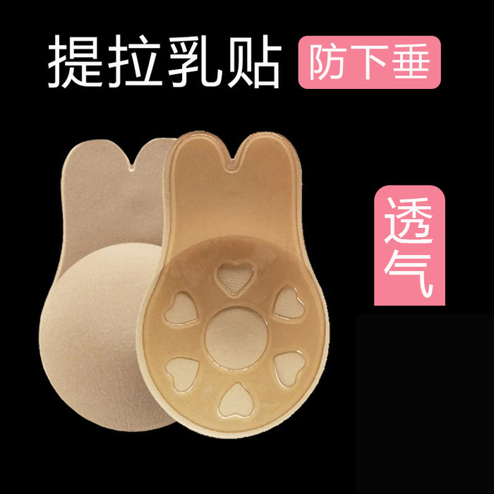 Wholesale Silicone Rabbit Ear Lifting Nipple Stickers MOQ≥3 JDC-NES-JZM003