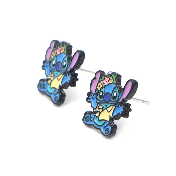 Wholesale Earrings Cartoon Anime Stud Earrings JDC-ES-QingT002