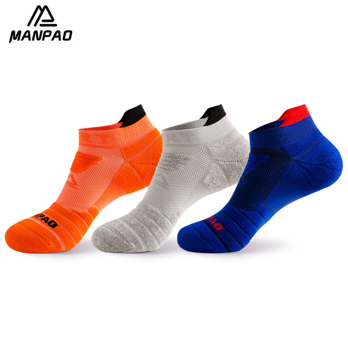 Wholesale Men's Sports Socks Professional Basketball Non-Slip Boat Socks JDC-SK-ManP004