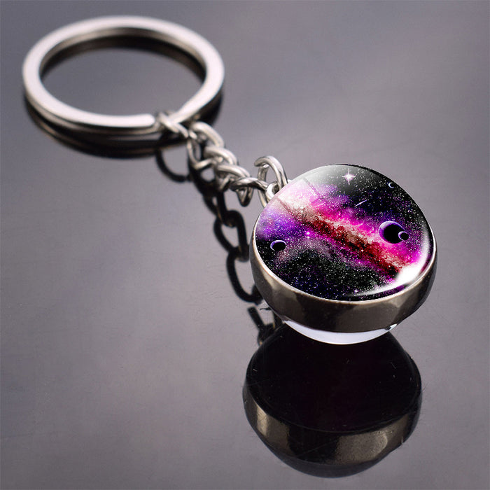 Keychains al por mayor Aley Glass Planet Moq≥2 JDC-KC-ZAOY017