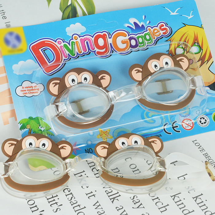 Enfants pour enfants en silicone Cartoon Swimming Ggggles plongée jdc-ff-yhj001