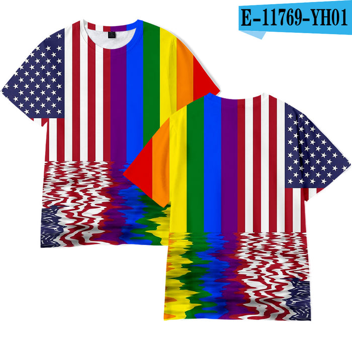 Camiseta de poliéster LGBT Day de LGBT MOQ≥2 JDC-TS-BGL001