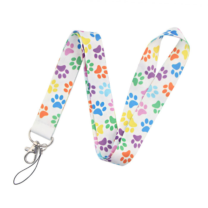 Wholesale keychain cloth rope dog paw cartoon mobile phone rope MOQ≥5 JDC-KC-QingT007