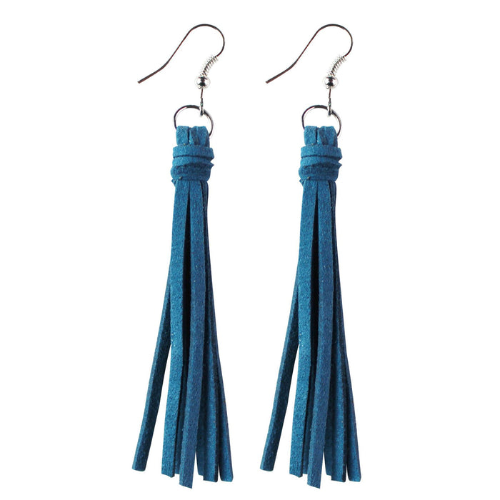 Wholesale Earrings Korean Flannel Long Fringe MOQ≥2 JDC-ES-TianPi031