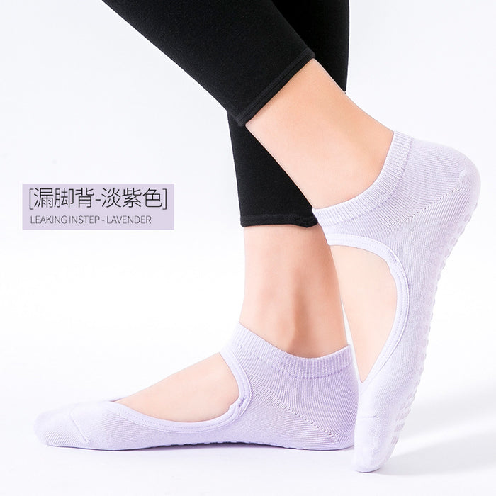 Wholesale Silicone Non-Slip Professional Yoga Socks JDC-SK-ManP009
