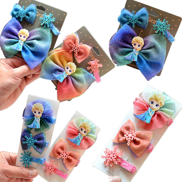 Wholesale Hair Clips Cloth Princess Children Cute Bows (M) JDC-HC-SLL002