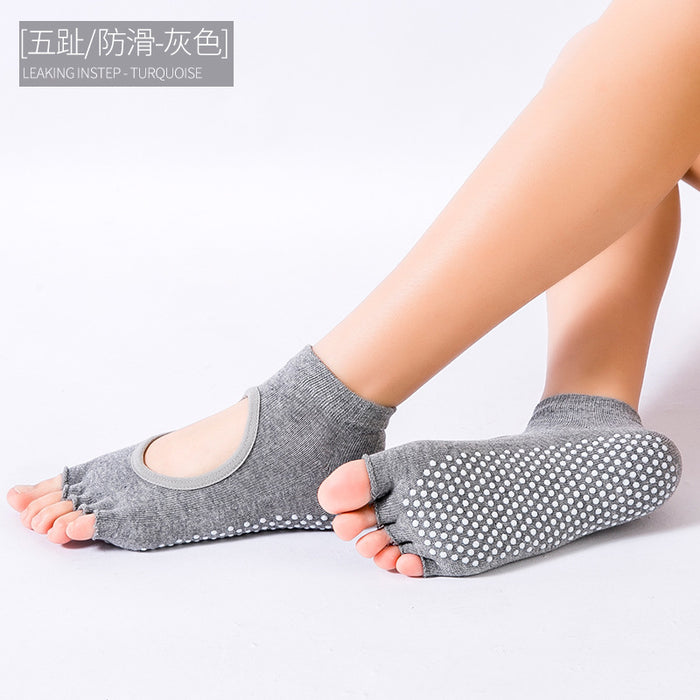Wholesale Silicone Non-Slip Professional Yoga Socks JDC-SK-ManP008