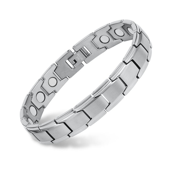 Wholesale Bracelet Stainless Steel Rare Earth Magnetic Health Magnet Men's Bracelet MOQ≥2 JDC-BT-XingYu001