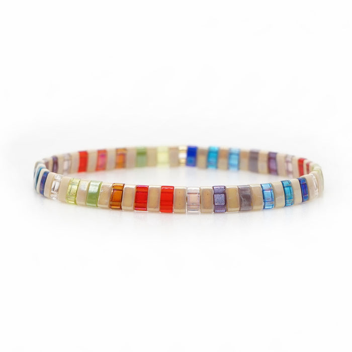 Wholesale bohemian seaside beach wind tila beads bracelet for men and women JDC-BT-GBH091