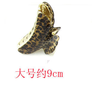 Pretero de leopardo al por mayor Clip de cabello Clip de mariposa acrílica JDC-HC-D106