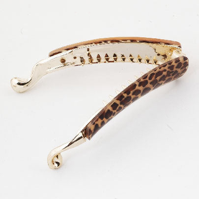 Wholesale Bow Twisted Ponytail Clip Leopard Banana Clip JDC-HC-D107