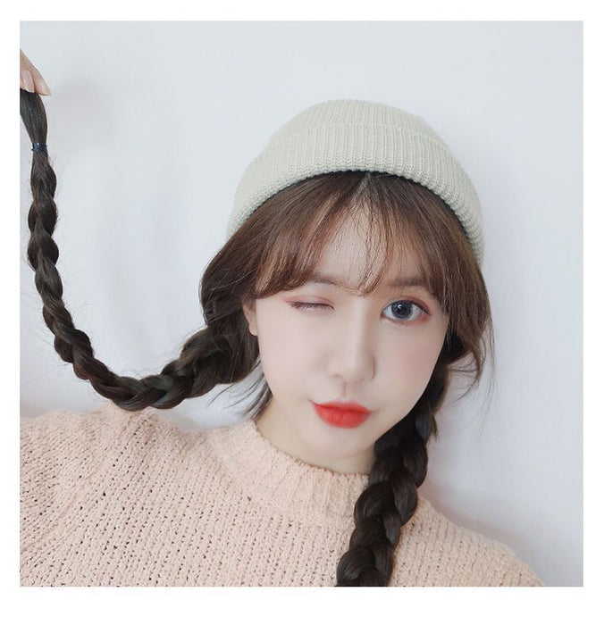 Wholesale Hat Wool Solid Color Knitted Hat MOQ≥2 JDC-FH-WJX001