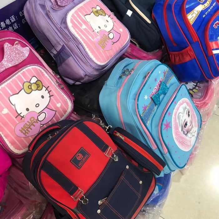 Wholesale schoolbag children's shoulder bag ridge protection from 20 pieces JDC-BP-Sanmu001