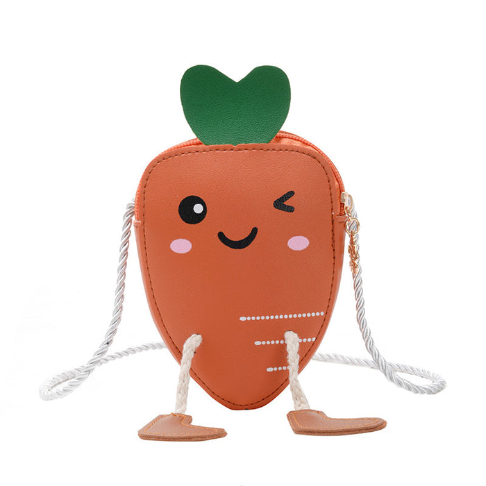 Wholesale Cartoon Carrot PU Children's Messenger Bag JDC-SD-GKuo002