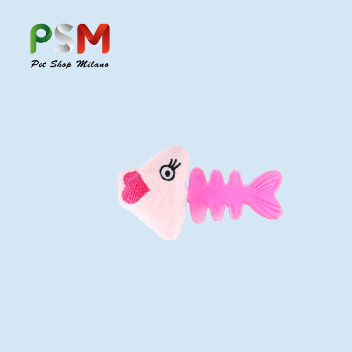Pet gato al por mayor juguete Funny Cat Bell Puppet Fish Glue suave JDC-Pt-Yimi005