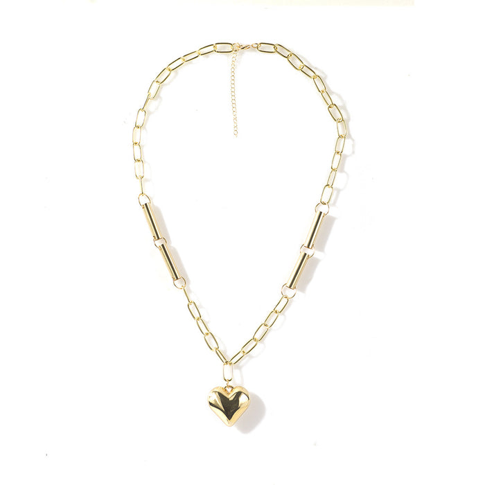 Jewelry WholesaleWholesale Alloy Plating KC Gold Heart Necklace JDC-NE-YiD006 Necklaces 宜达 %variant_option1% %variant_option2% %variant_option3%  Factory Price JoyasDeChina Joyas De China