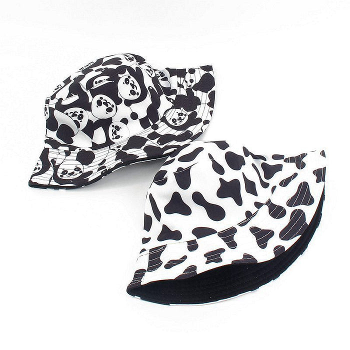 Wholesale cow pattern print bucket hat JDC-FH-LvYi015