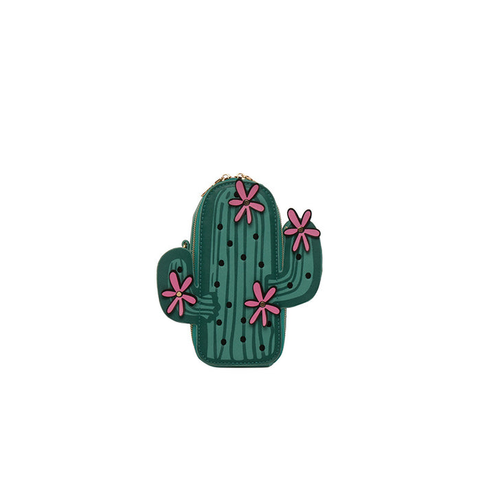 Cadena de bolsas de hombro Cactus Personalidad de PU al por mayor JDC-SD-HANC010