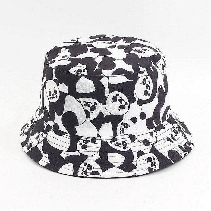Sombrero de cubo de impresión de patrón de vaca al por mayor JDC-FH-LVYI015