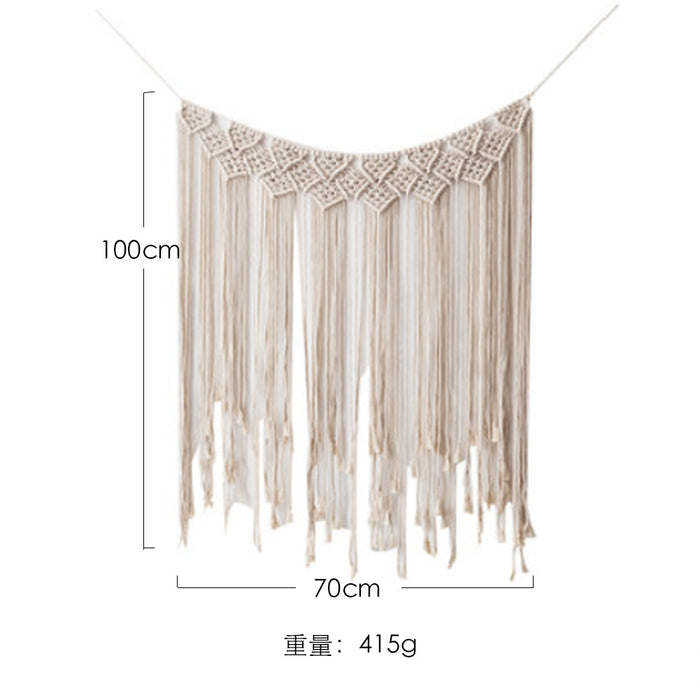 Wholesale tapestry background cloth art handmade cotton thread weaving MOQ≥2 JDC-DC-RXin007