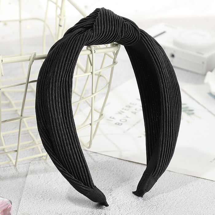 Wholesale velvet elastic headband knotted JDC-HD-YYang015